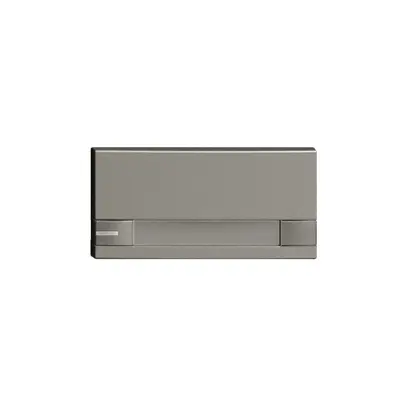 Tasto 1/2 KNX/elettronic.c. LED+cart. EDIZIOdue comando 2×grigio scuro 