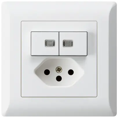 Combinaison lumineuse ENC 3/1P+A-R+T13 blanc kallysto.line 2 lentilles 