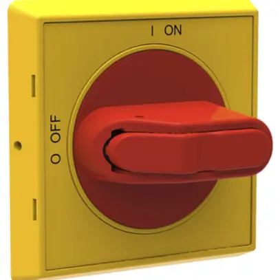 Poignée ABB pour OT16-125F rouge/jaune IP65 verrouillable/fermeture de porte 