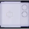 Tasten-Modul ABB-Welcome IP, 2 Rundtasten, NFC/IC, 1 Modul, weiss 