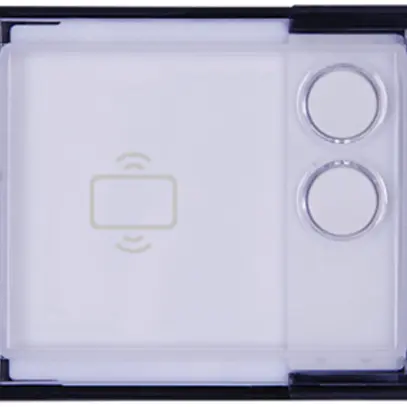 Module de touches ABB-Welcome IP, 2 touches rondes, NFC/IC, 1 module, blanc 