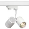 Projecteur SLV BIMA, 2×GU10 50W avec adaptateur 3-phases IP20 blanc mat 