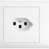 Prise INC T23 16A EDIZIOdue blanc, 45…69mm, avec bornes enfichables 