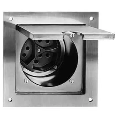 Presa INS FH 3×T13/3 grd.III, ottone nichelato 