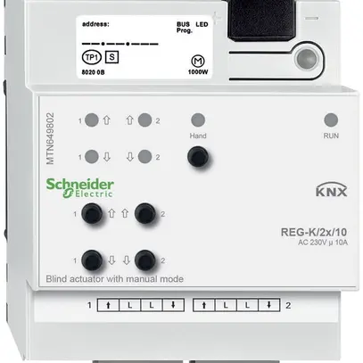 REG-Jalousieaktor KNX Schneider Electric 2×230V, MTN649802 