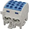 Bloc répartiteur type C 4×35/4×25mm² 125A CU bleu 