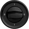 Interrupteur rotatif STANDARDdue 0/1L noir, avec manette 