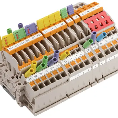 Bloc de bornes de test sectionnables WM LST VDE FNN 6mm² PUSH IN TS32/35 