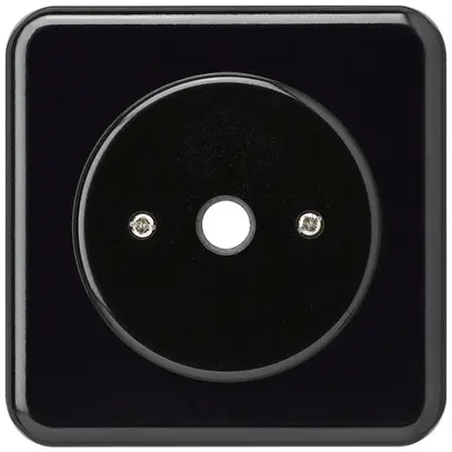 UP-Durchgangsdose basico schwarz Ø11mm ohne Klemmeneinsatz 