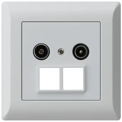 Presa antenna INC R/TV HMS kallysto.line 19dB grigio chiaro 