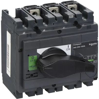 Interuttore di carico Schneider Electric INS 3L 160A con maniglia rotativa nero 