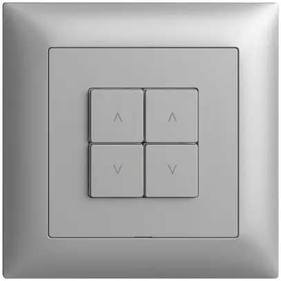 Stazione secondaria per interruttore tapparelle INC 2c/4t WLAN Edue Wiser silver 