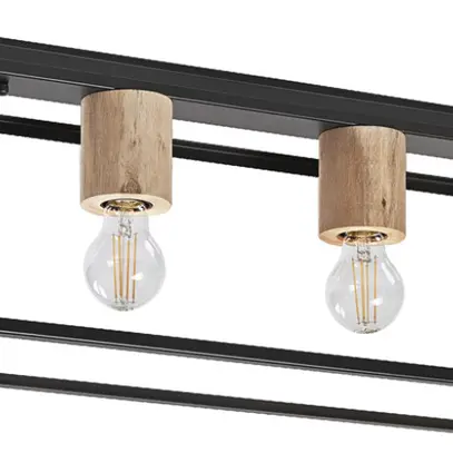 Decken-/Wandleuchte LEDVANCE DECOR NAIROBI E27 4×15W 750×170mm schwarz 