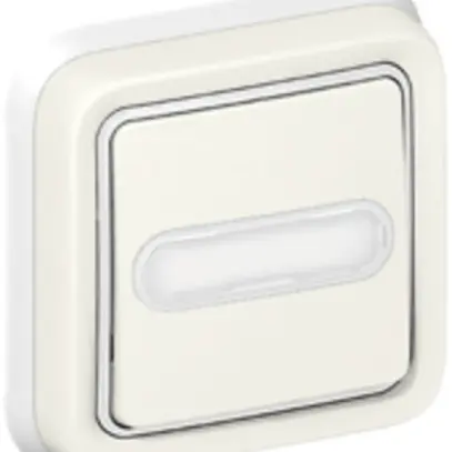 Tasto di suoneria luminosa INC PLEXO bianco NO+NF 