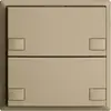 Poussoir ENC KNX 2× EDIZIOdue colore sand RGB sans LED 