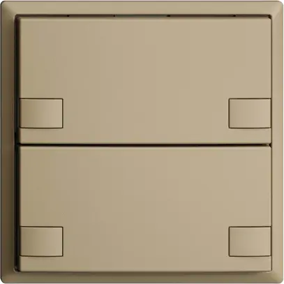 Pulsante INC KNX 2×EDIZIOdue colore sand RGB senza LED 