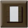Pulsante universale INC 6×kallysto.line senza LED marrone 