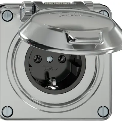 Presa INC ELEMENT SNAPFIX® SCHUKO 16A 250V con coperchio IP44 all 
