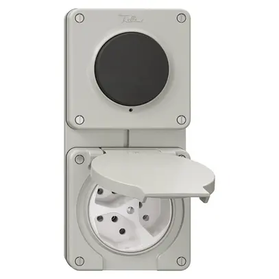 Combinaison NUP NEVO, interrupteur à poussoir schéma 3/1L + prise 3×type 13, grc 