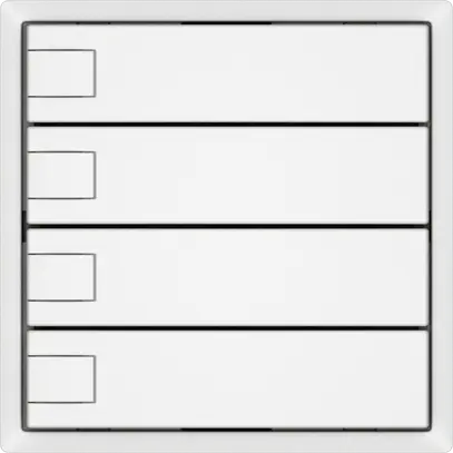 Pulsante universale EDIZIO.liv UNI SNAPFIX® 12…48V s.LED 4× com.1T bi 