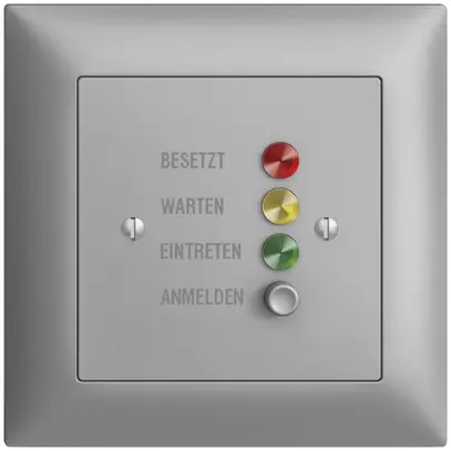 Station de porte ENC EDIZIOdue pour signaux d'appel, silver 