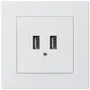 Presa di carica USB INC Hager kallysto.pro 240V 2400mA bianco 