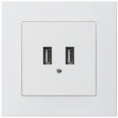 Presa di carica USB INC Hager kallysto.pro 240V 2400mA bianco 