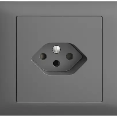 Prise INC EDIZIOdue BKE T13 gris foncé 