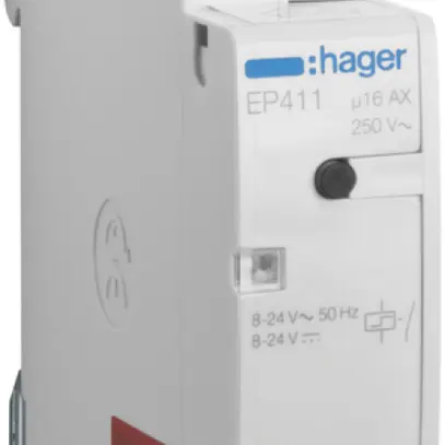 Teleruttore Hager 1UM 8…24VAC/DC 1500W 0 apertura 1 chiusura 0 invertitore 