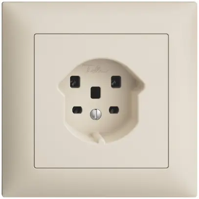 Prise ENC EDIZIOdue T25 16A crema, bornes à vis 