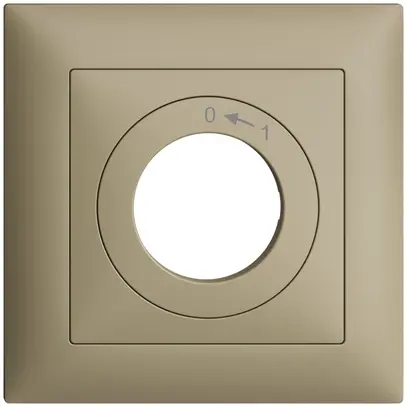 Kit frontale EDIZIOdue 0<-1 sand 88×88mm per pulsante girevole 