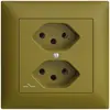 Prise ENC EDIZIOdue 2×T13 olive 1×S 