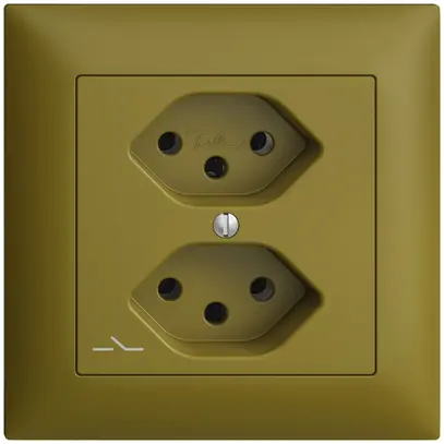 Prise ENC EDIZIOdue 2×T13 olive 1×S 