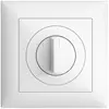 Kit frontal ENC EDIZIOdue blanc 88×88mm pour interrupteur rotatif 