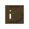 Kit frontale INC kallysto marrone per termostato ambiente con interruttore 