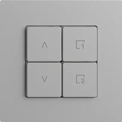 Station secondaire pour interrupteur stores 1c/4t scène WLAN Edue Wiser silver 