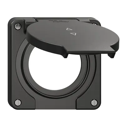 Coperchio c.coperchio ribalt.NEVO Ø53mm p.interruttore tappa.2t ne (guarn.ne) 