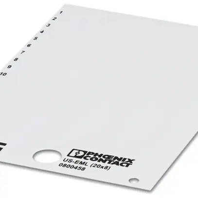 Carte de marquage US-EML blanc 20×8mm, autocollante 