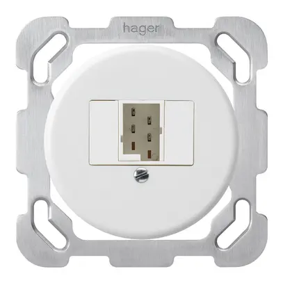 Insert pour boîte ENC basico 1×TT83 avec plaque de fixation blanc 