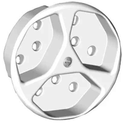 Disco frontale 3×tipo 13 bianco basico 