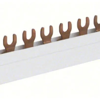 Peigne de raccordement Hager KDN 3P 3Ph fourche 10mm² 63A blanc 