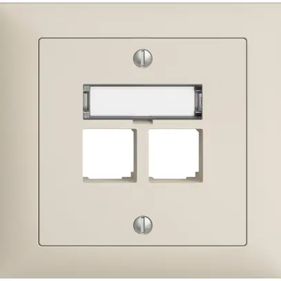 Kit di montaggio INS S-One EDIZIOdue FKE per 2×RJ45 diritto, crema 