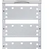 Panneau Media ABB, a.2 rangées DIN, hauteur pose 2, 6 rangées, p. distributeur 
