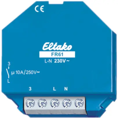 Interruttore rete INS Eltako 230VAC 1Ch, FR61 