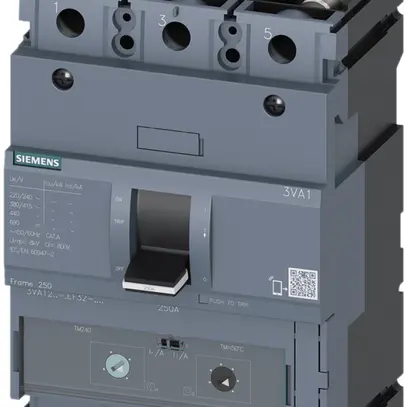 Interruttore di potenza Siemens SENTRON 3VA1 3L 112…160A Ii=5…10× S-36kA cp 