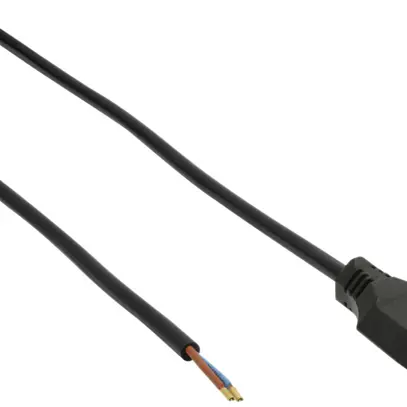 Câble d'essai et raccordement Td 11 surm. 2×1mm² 5m noir 