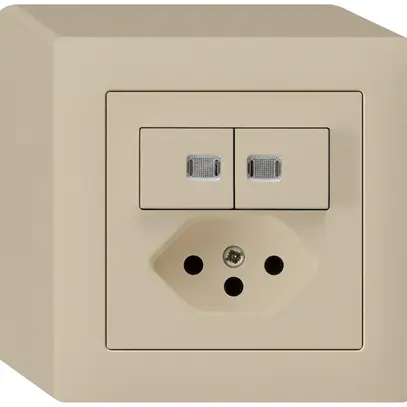 Combinaison lumineuse AP 1/3+3/1P+T13 beige kallysto 2 lentilles 