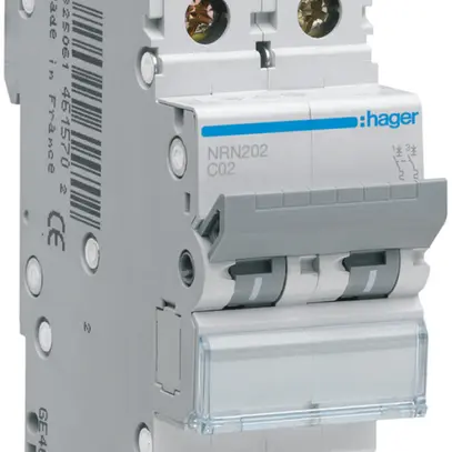 Disgiuntore Hager MCB 2P 415V tipo C 2A 2UM 