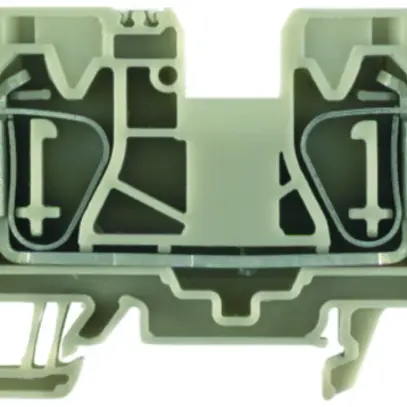 Morsetto di passaggio Weidmüller ZDU 10 connessione a molla 10mm² TS35 beige 