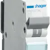 Disjoncteur Hager MCB 2P 230V type B 13A Icn 6kA 1UM 
